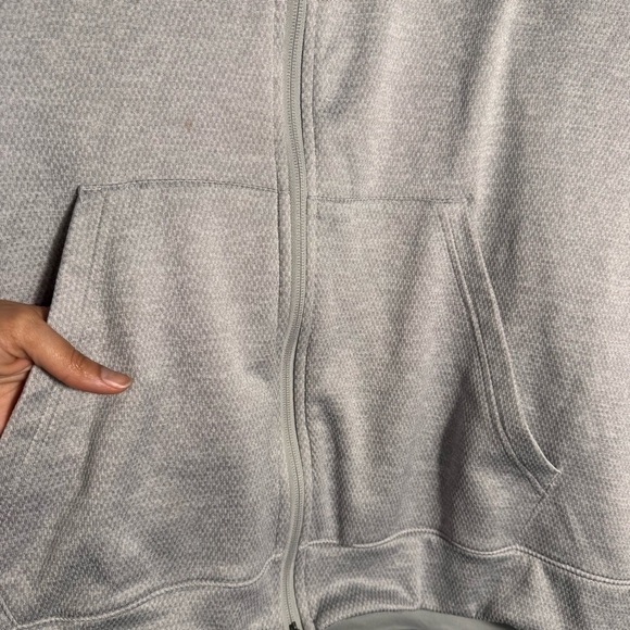 Adidas WNE Basketball unisex Gray Full Zip hoodie two front pockets - Picture 7 of 14